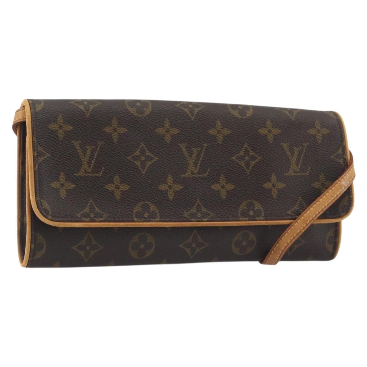 LOUIS VUITTON Monogram Pochette Twin GM Shoulder Bag M51852 LV Auth ka5799