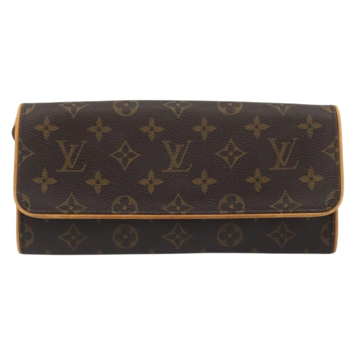 LOUIS VUITTON Monogram Pochette Twin GM Shoulder Bag M51852 LV Auth ka5799