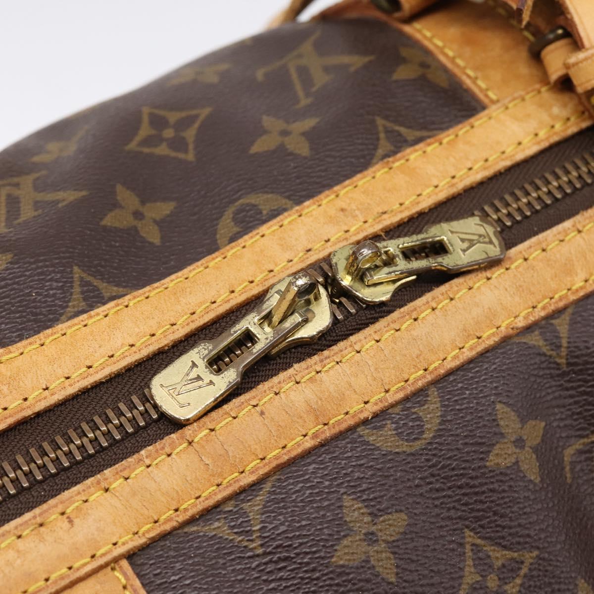 LOUIS VUITTON Monogram Sac Souple 45 Boston Bag M41624 LV Auth ka5803