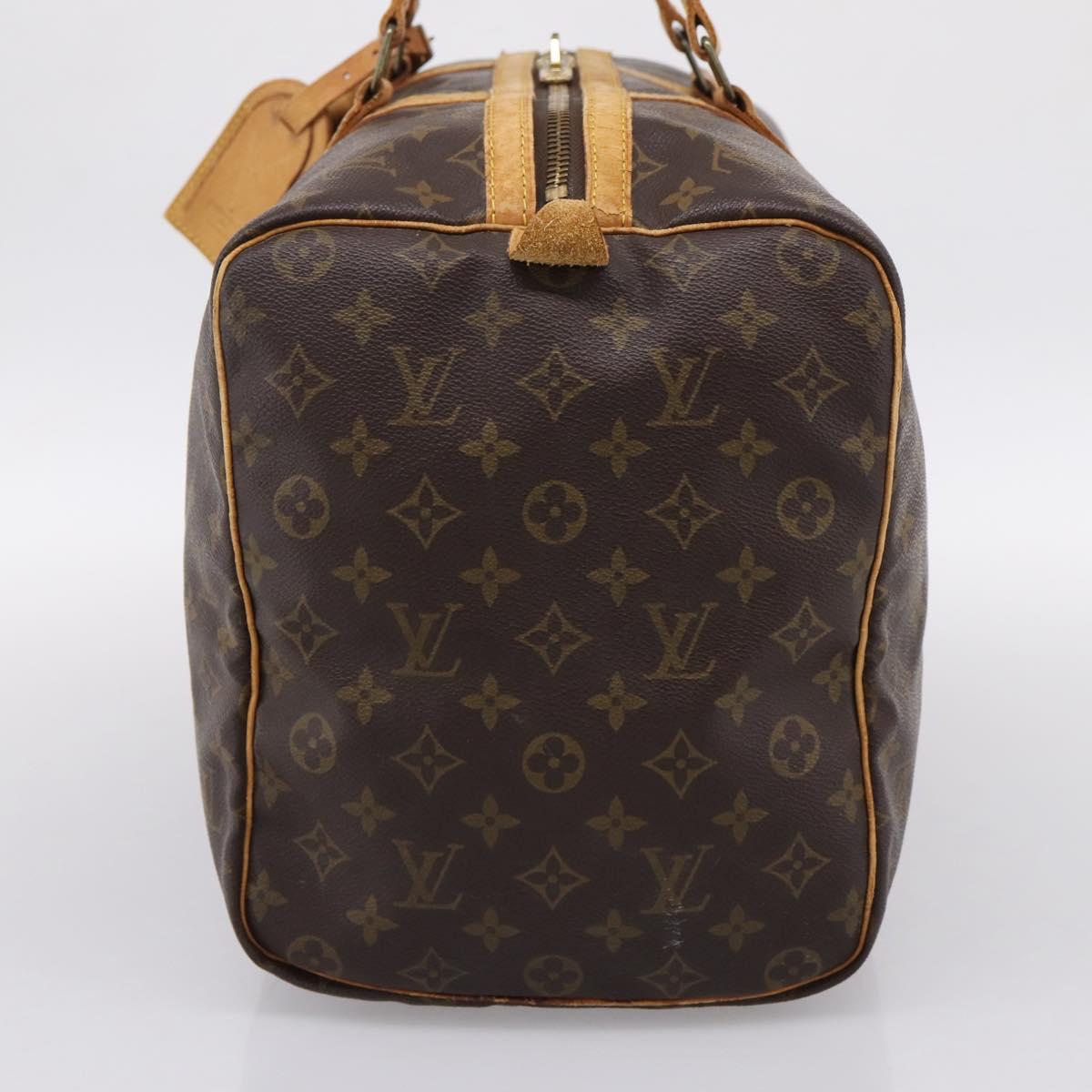 LOUIS VUITTON Monogram Sac Souple 45 Boston Bag M41624 LV Auth ka5803