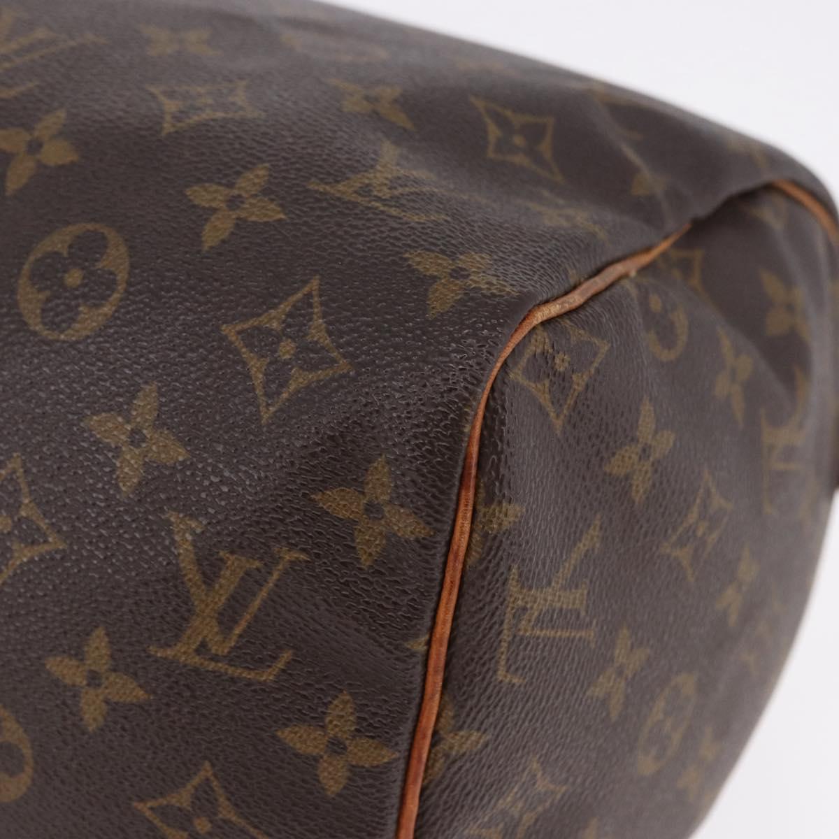LOUIS VUITTON Monogram Speedy 30 Hand Bag M41526 LV Auth ka5804A