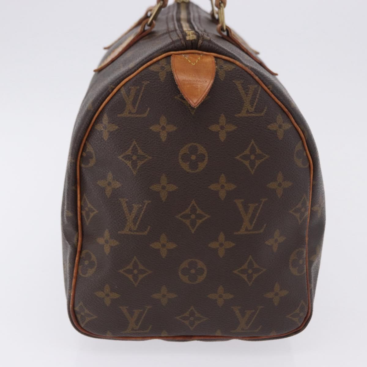 LOUIS VUITTON Monogram Speedy 30 Hand Bag M41526 LV Auth ka5804A