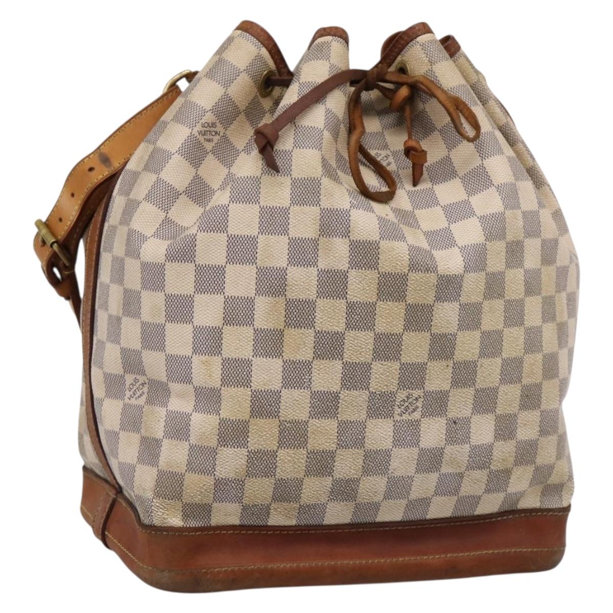 LOUIS VUITTON Damier Azur Noe Shoulder Bag N42222 LV Auth ka5805