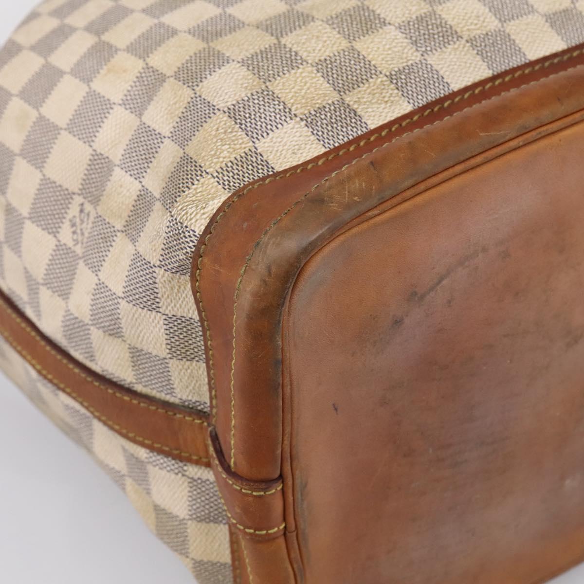 LOUIS VUITTON Damier Azur Noe Shoulder Bag N42222 LV Auth ka5805