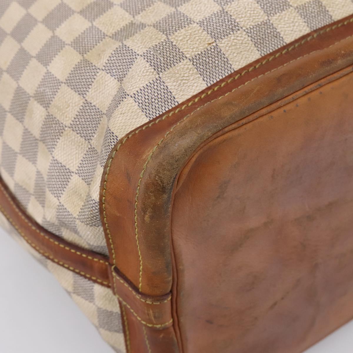 LOUIS VUITTON Damier Azur Noe Shoulder Bag N42222 LV Auth ka5805