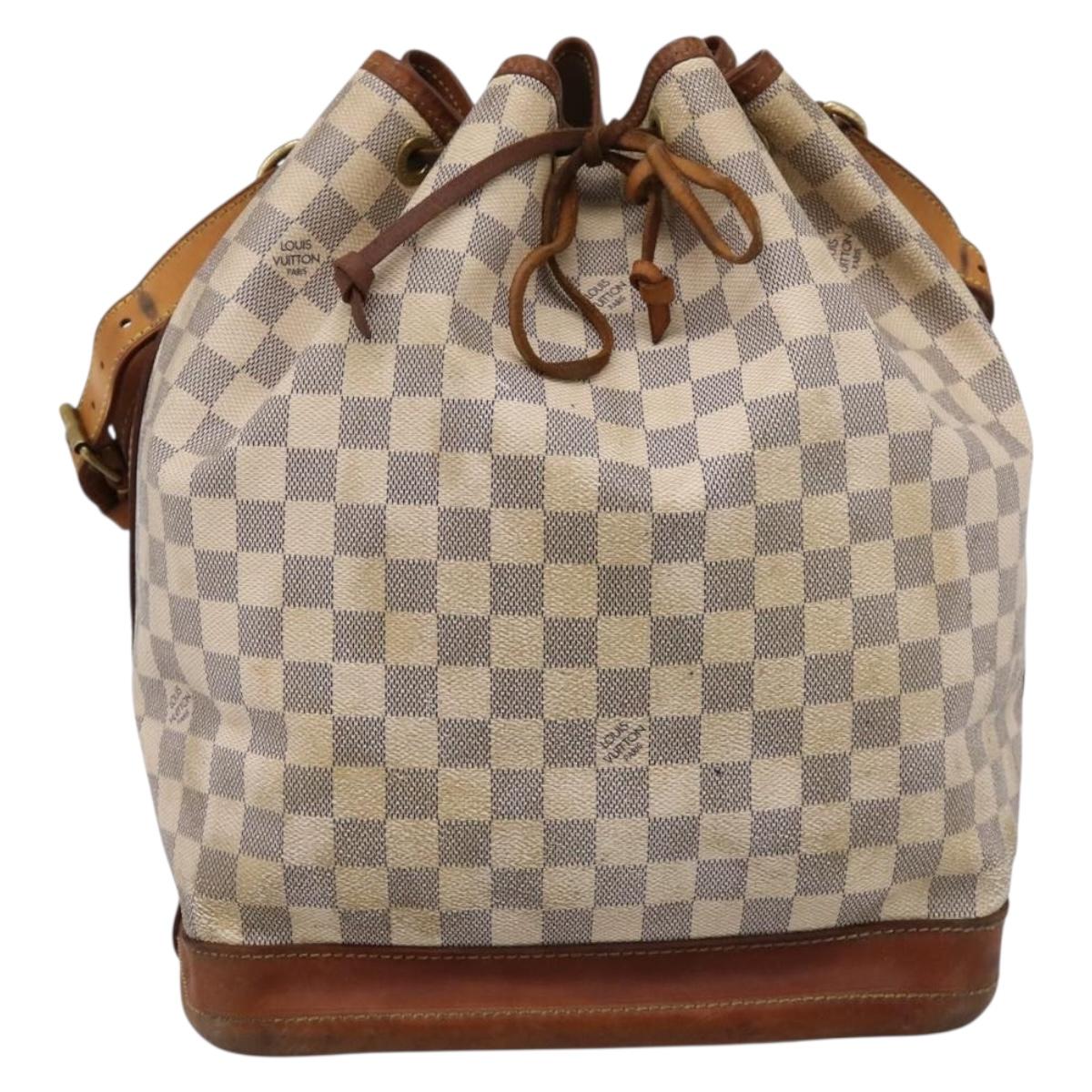 LOUIS VUITTON Damier Azur Noe Shoulder Bag N42222 LV Auth ka5805