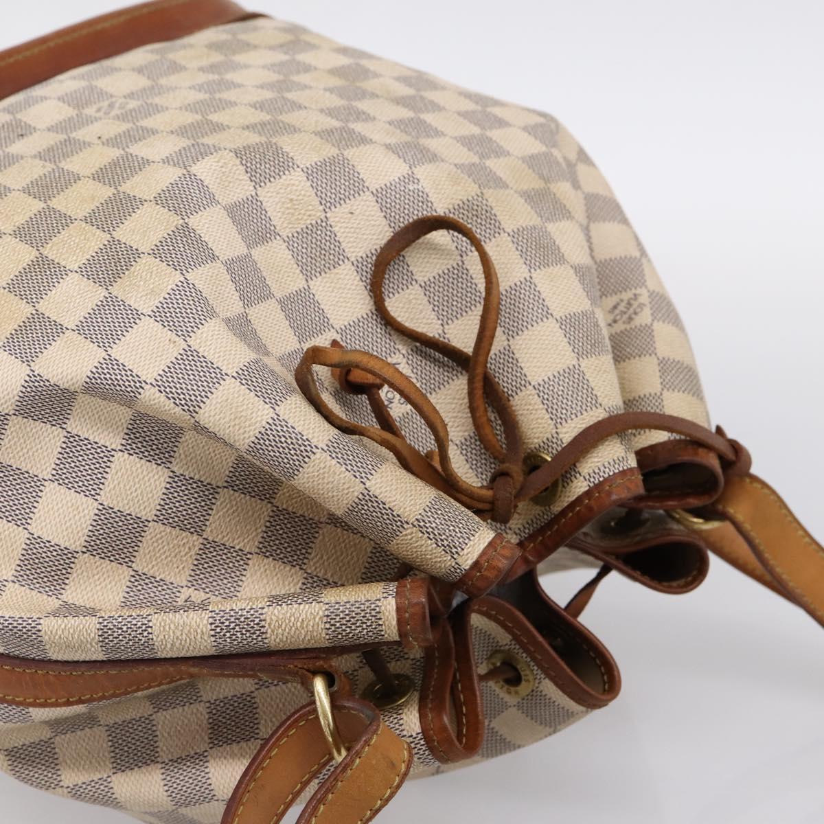 LOUIS VUITTON Damier Azur Noe Shoulder Bag N42222 LV Auth ka5805