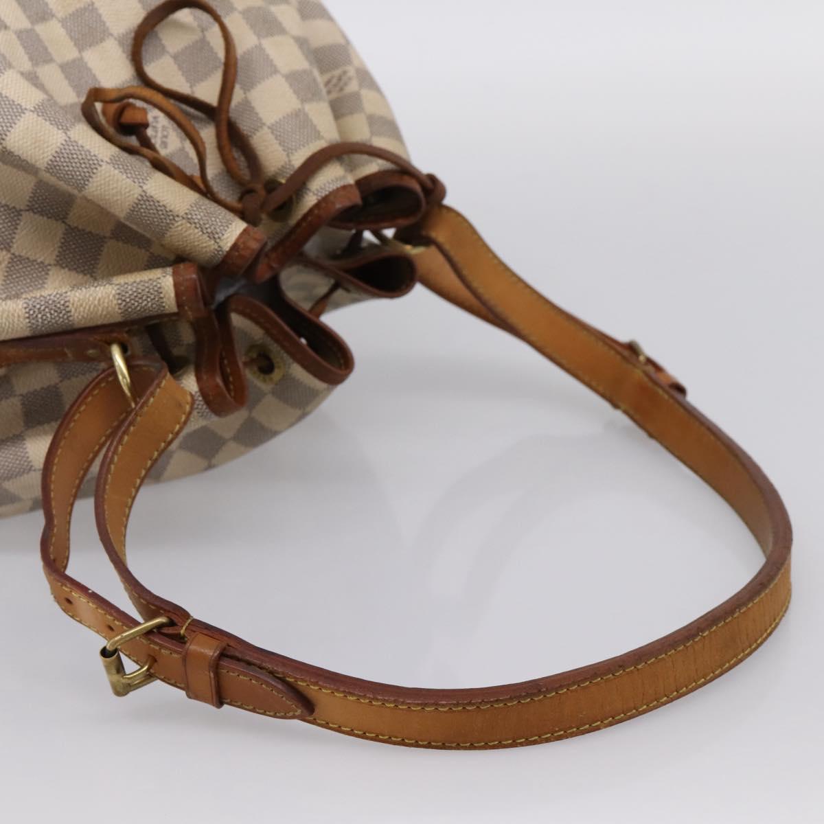 LOUIS VUITTON Damier Azur Noe Shoulder Bag N42222 LV Auth ka5805