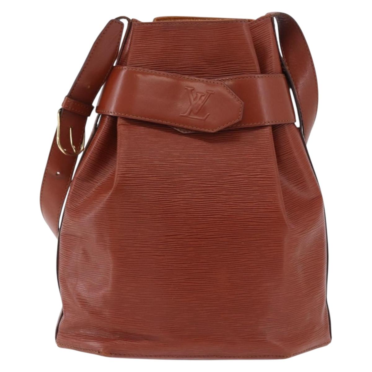 LOUIS VUITTON Epi Sac Depaule GM Shoulder Bag Brown M80193 LV Auth ka5808