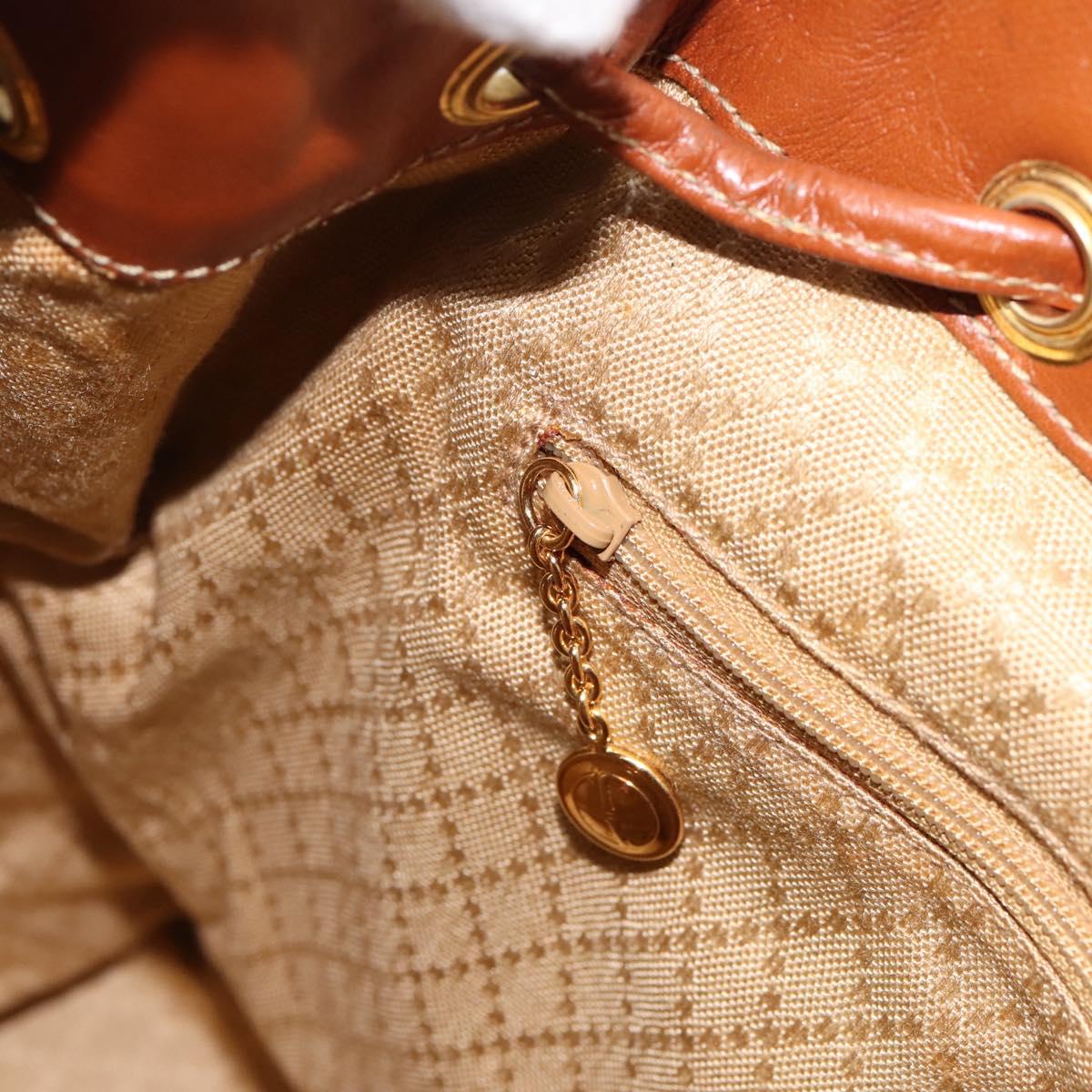 GUCCI Bamboo Backpack Leather Brown Gold 003 2058 0016 Auth ka5812
