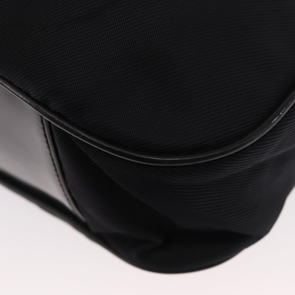 GUCCI Bamboo Shoulder Bag Canvas Black Silver 001 1014 1577 5 Auth ka582