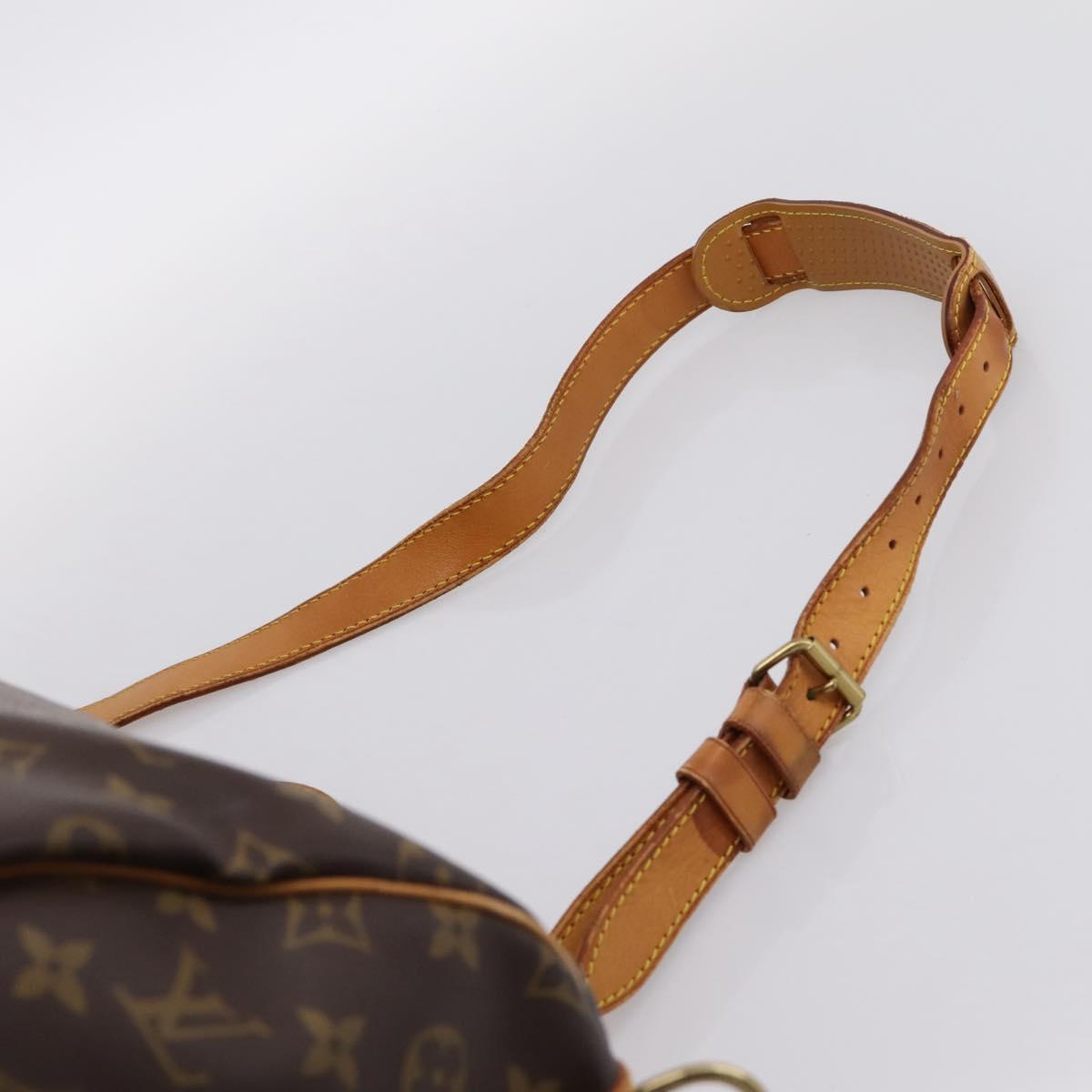 LOUIS VUITTON Monogram Keepall Bandouliere 55 Boston Bag M41414 LV Auth ka5849