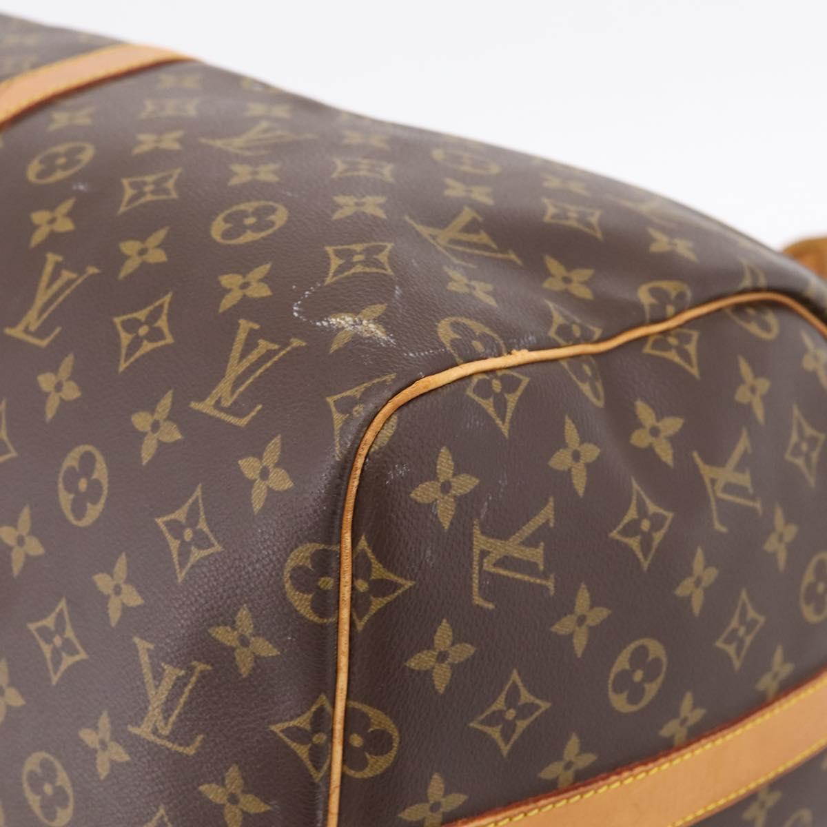 LOUIS VUITTON Monogram Keepall Bandouliere 55 Boston Bag M41414 LV Auth ka5849