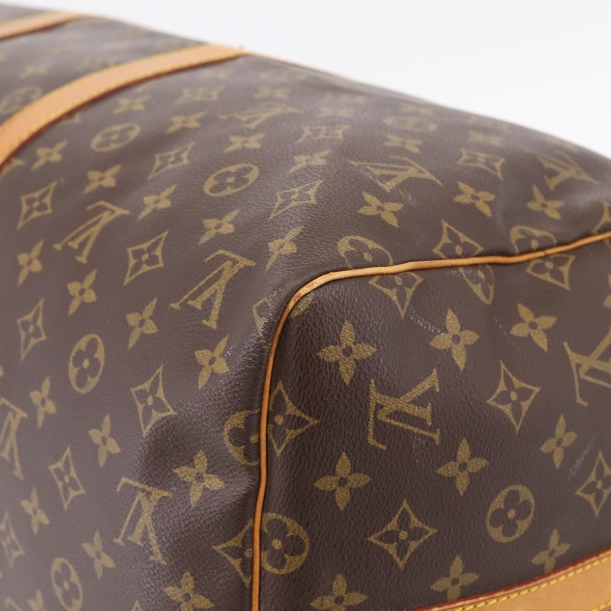 LOUIS VUITTON Monogram Keepall Bandouliere 55 Boston Bag M41414 LV Auth ka5849
