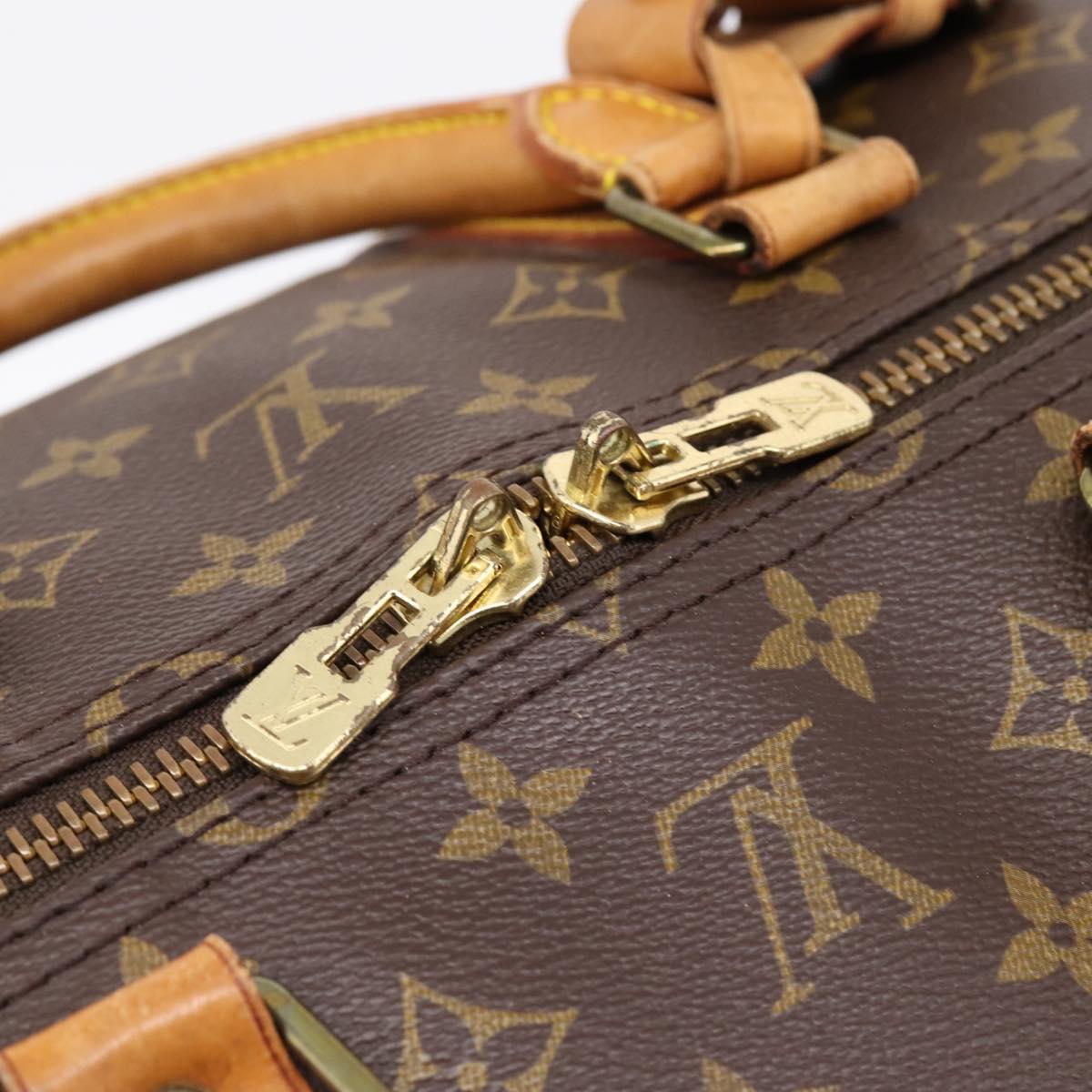 LOUIS VUITTON Monogram Keepall Bandouliere 55 Boston Bag M41414 LV Auth ka5849