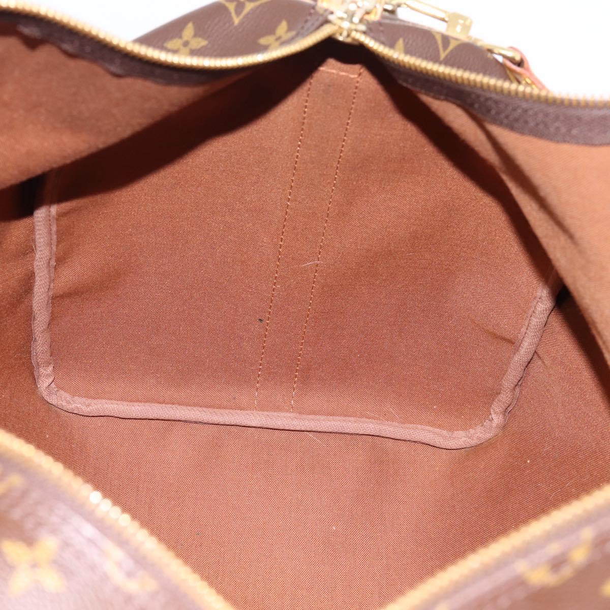 LOUIS VUITTON Monogram Keepall Bandouliere 55 Boston Bag M41414 LV Auth ka5849