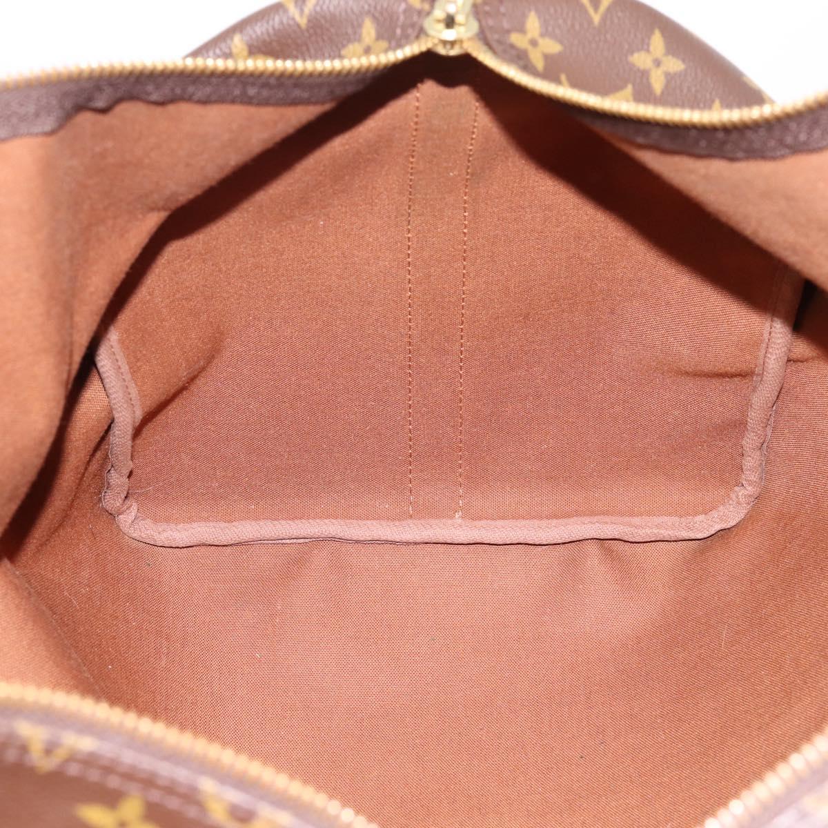 LOUIS VUITTON Monogram Keepall Bandouliere 55 Boston Bag M41414 LV Auth ka5849