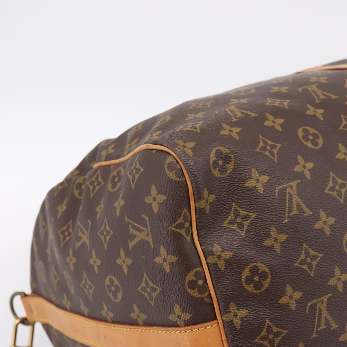 LOUIS VUITTON Monogram Keepall Bandouliere 60 Boston Bag M41412 LV Auth ka5850A