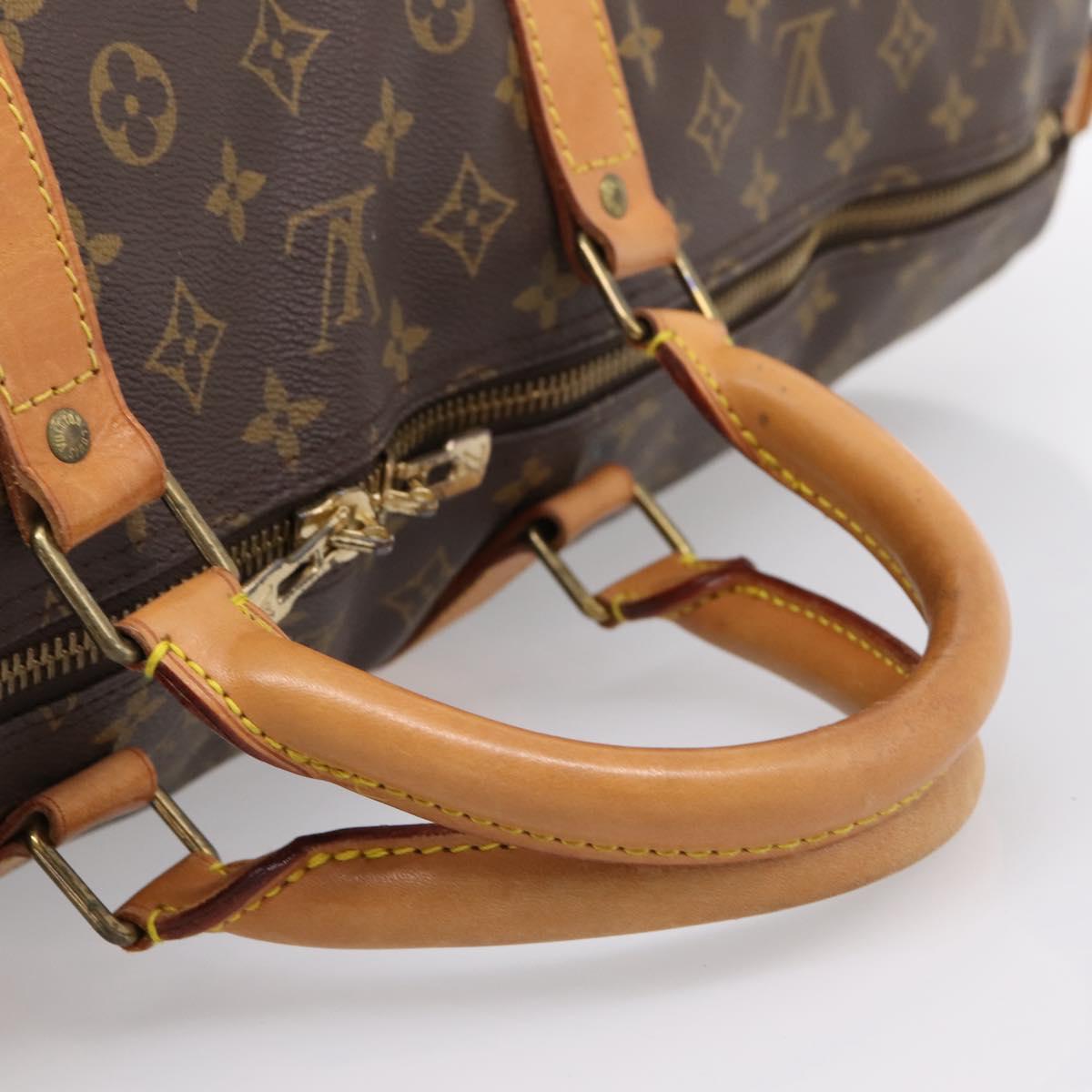 LOUIS VUITTON Monogram Keepall Bandouliere 60 Boston Bag M41412 LV Auth ka5850A