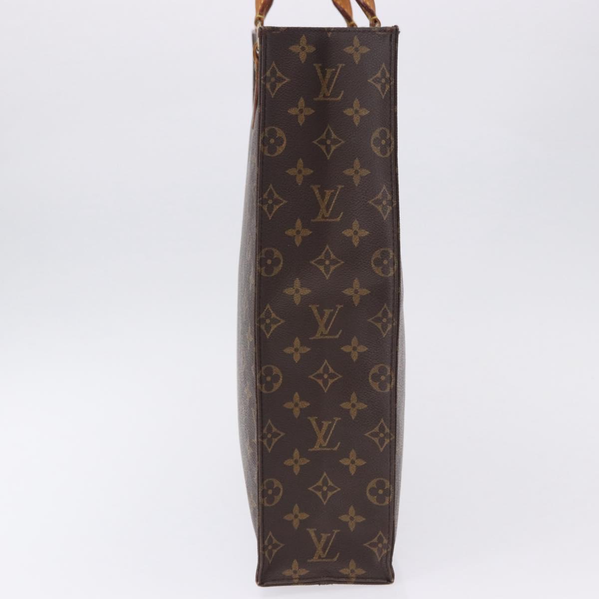 LOUIS VUITTON Monogram Sac Plat Hand Bag M51140 LV Auth ka5853