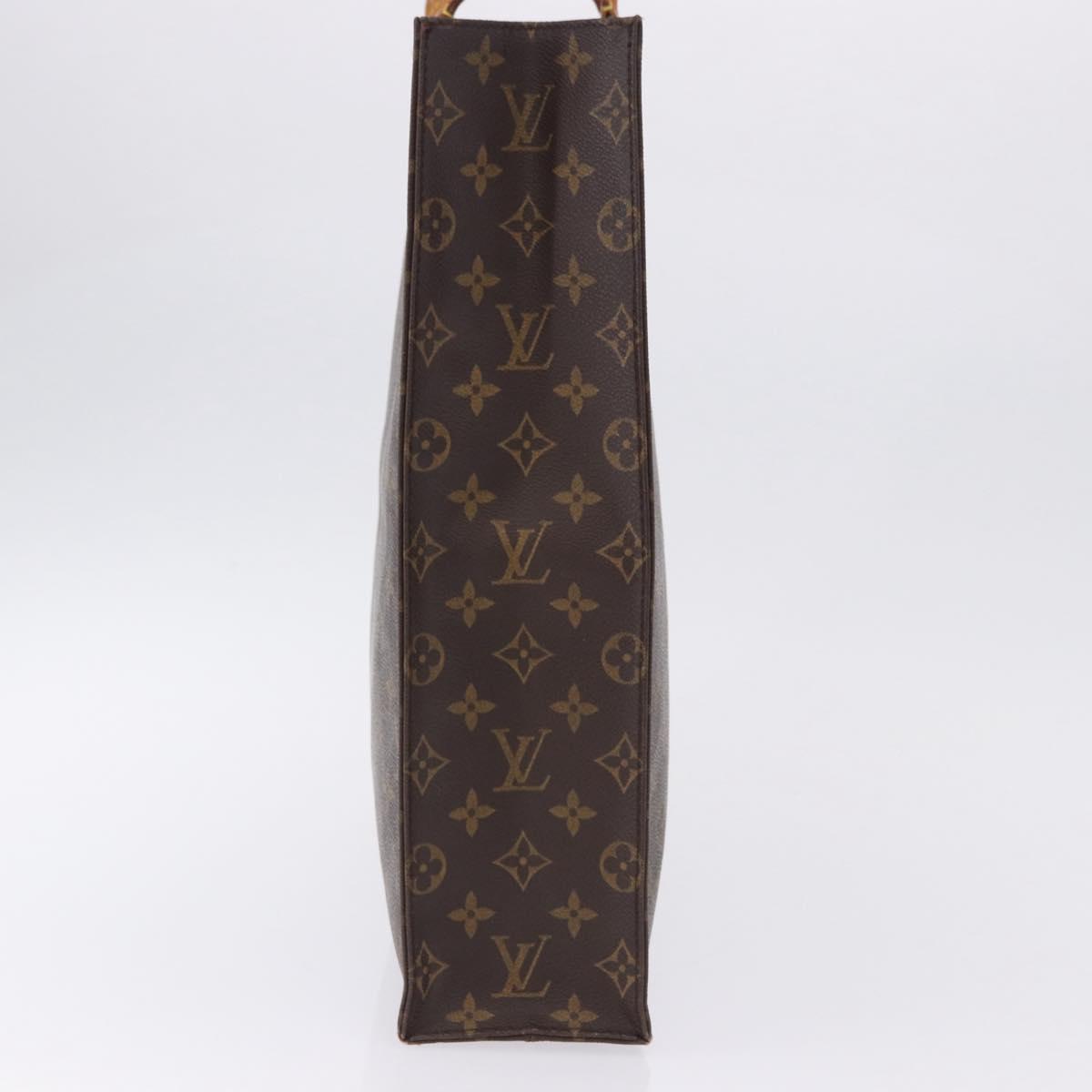 LOUIS VUITTON Monogram Sac Plat Hand Bag M51140 LV Auth ka5853