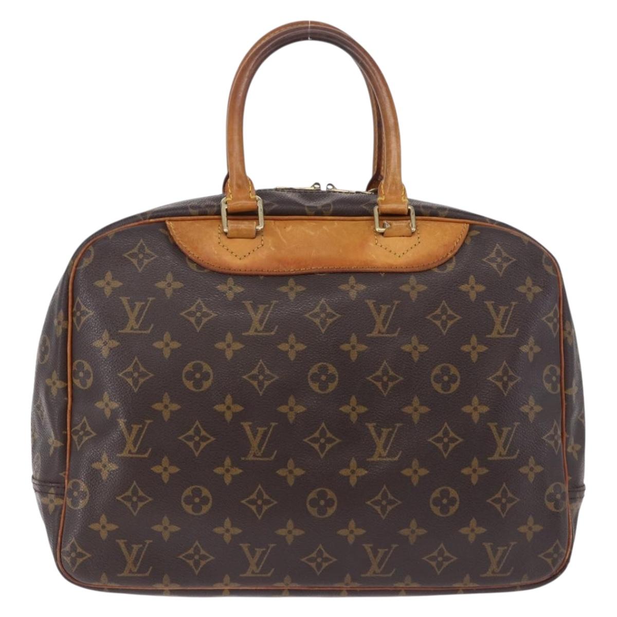 LOUIS VUITTON Monogram Deauville Hand Bag M47270 LV Auth ka5881