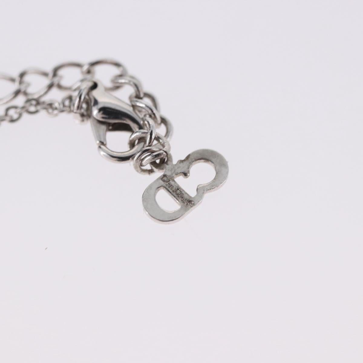 Christian Dior Necklace metal Silver Auth ka5906