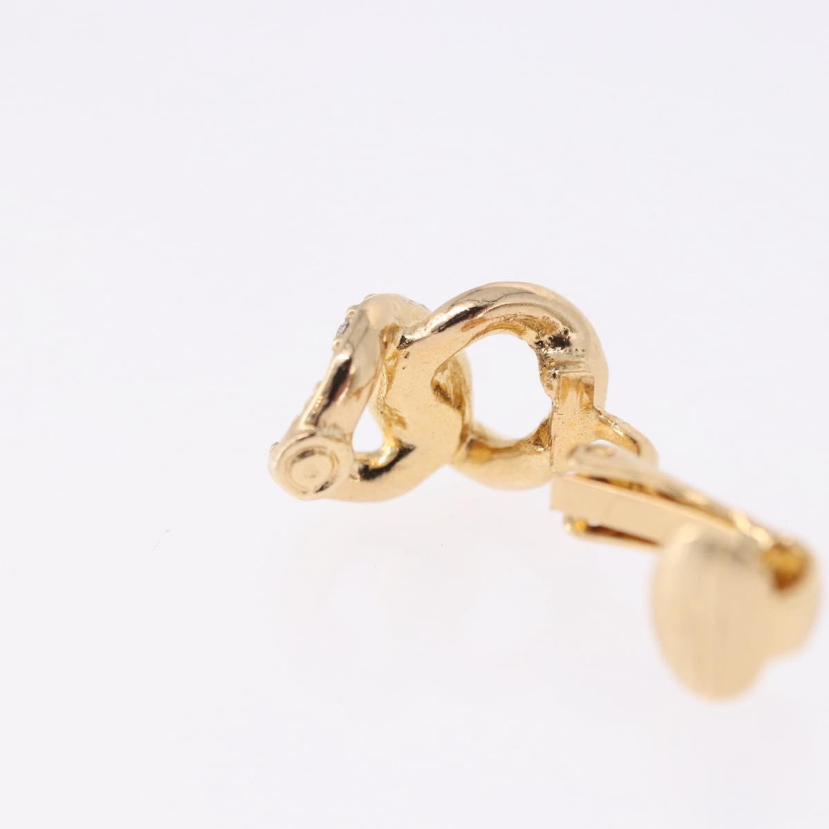 Christian Dior Earring metal Gold Auth ka5907