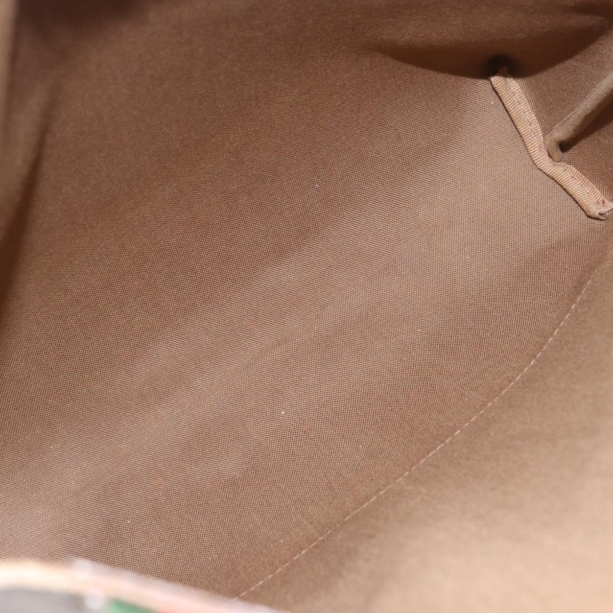 GUCCI GG Supreme Web Sherry Line Tote Bag PVC Beige Gold 39 02 003 Auth ka5917
