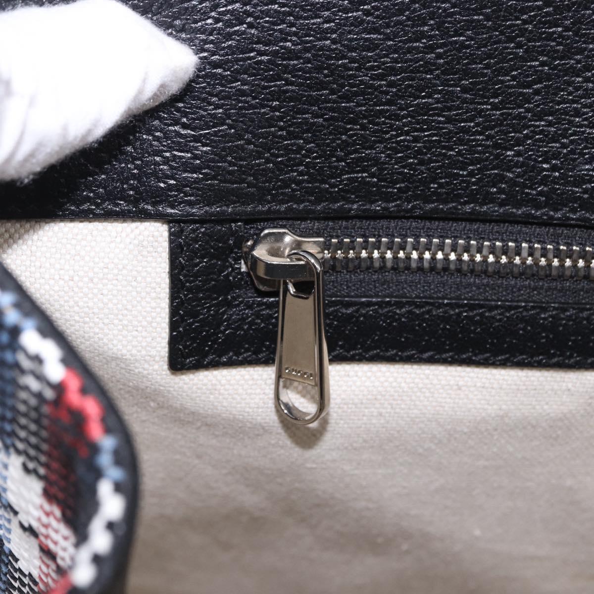 GUCCI Tote Bag Canvas 2way Multicolor Silver 659980 Auth ka5919V