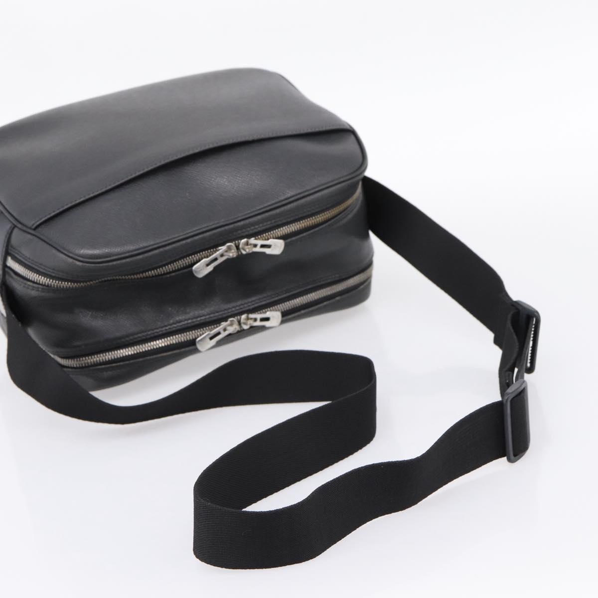 LOUIS VUITTON Taiga Reporter PM Shoulder Bag Ardoise M30152 LV Auth ka5933