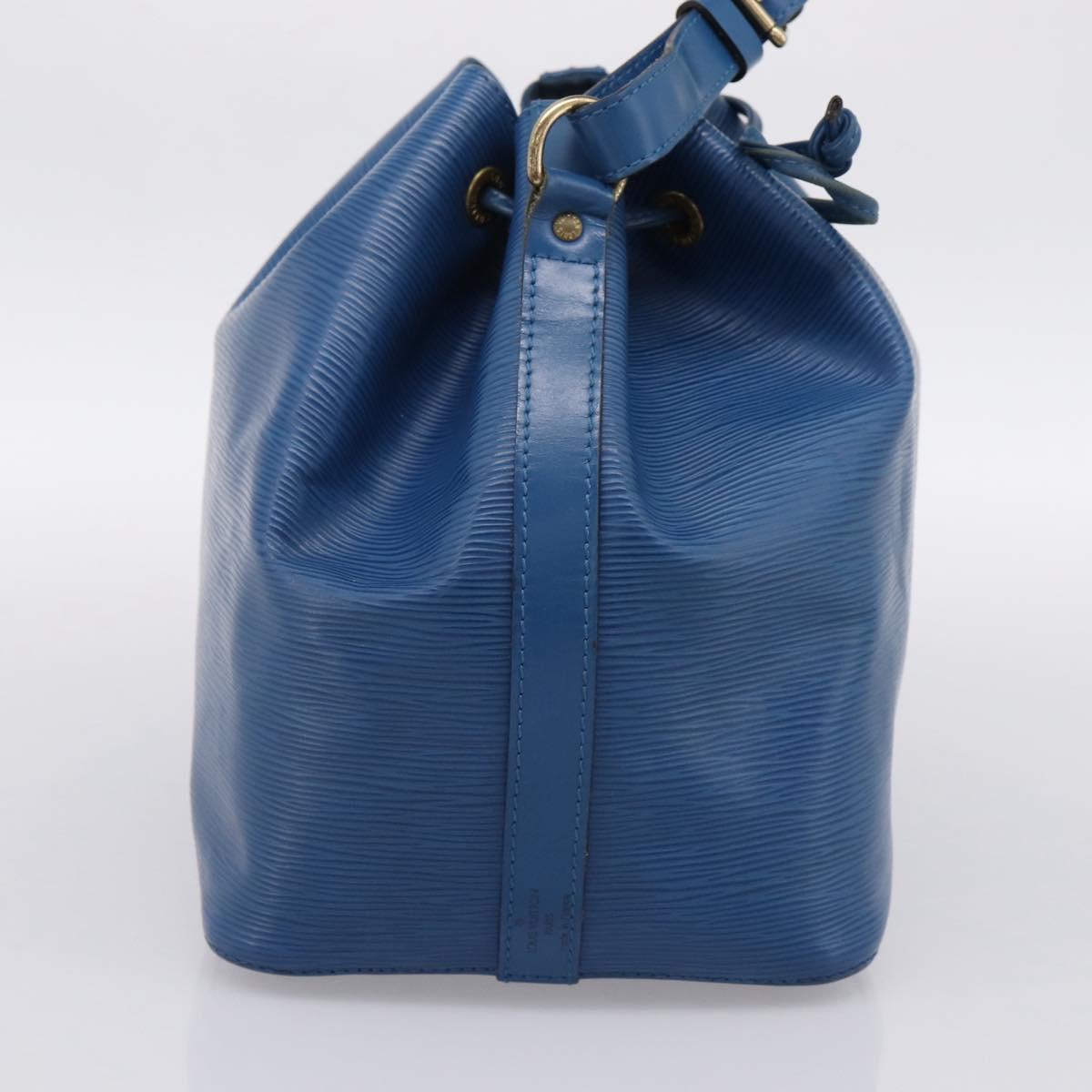LOUIS VUITTON Epi Petit Noe Shoulder Bag Blue M44105 LV Auth ka5934