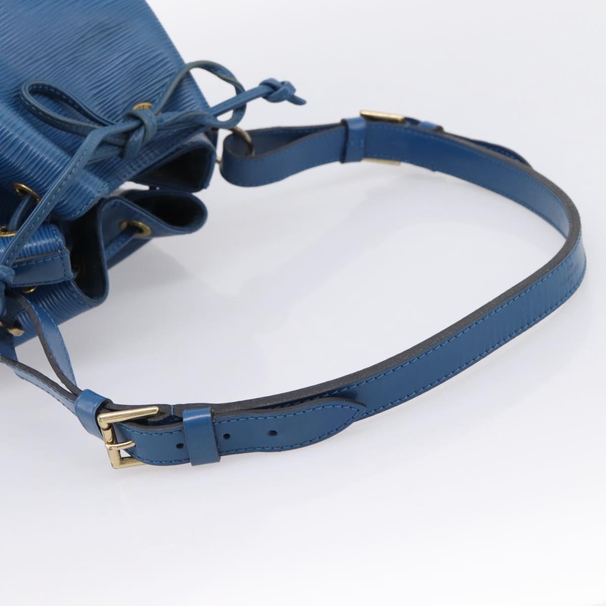 LOUIS VUITTON Epi Petit Noe Shoulder Bag Blue M44105 LV Auth ka5934