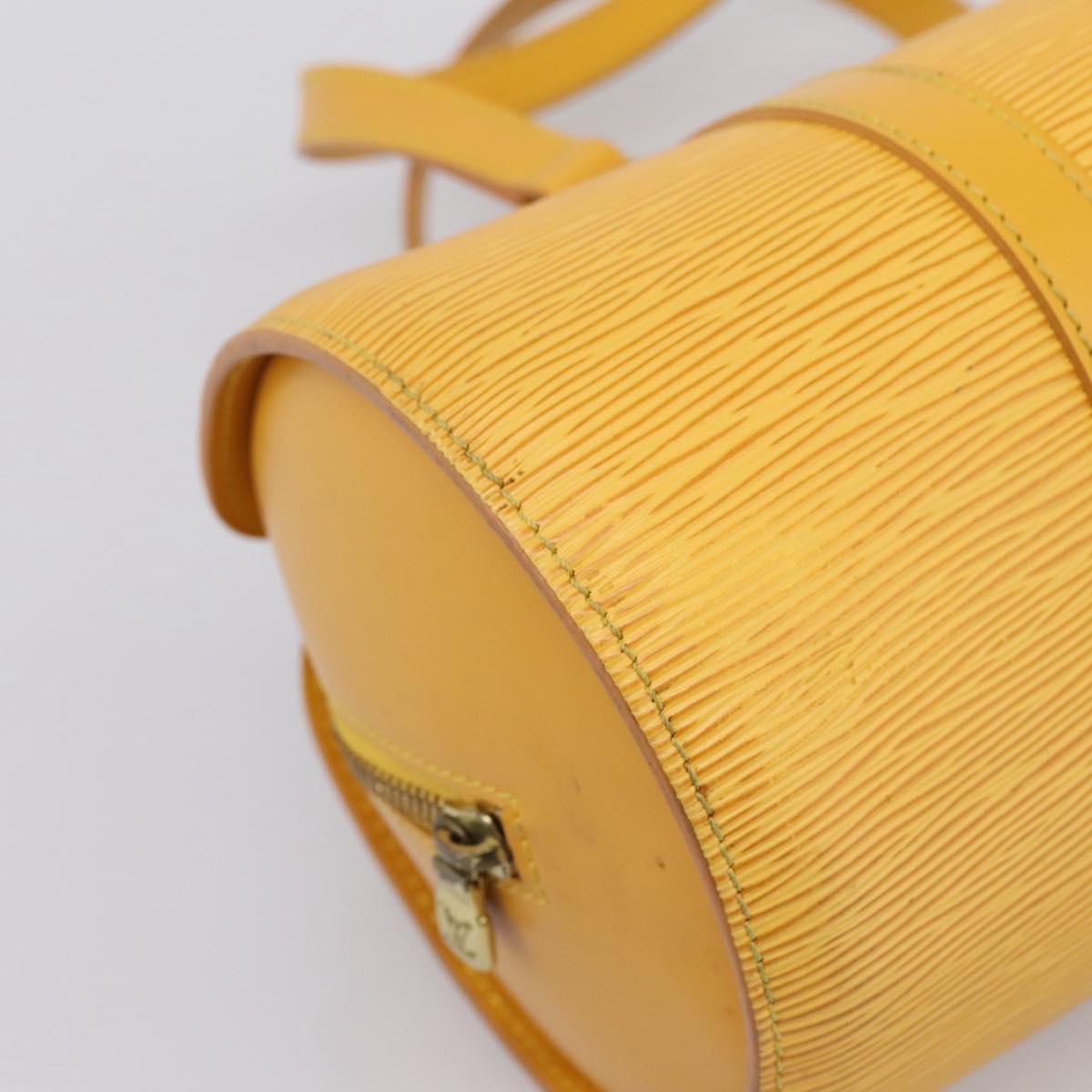 LOUIS VUITTON Epi Soufflot Hand Bag Yellow M52229 LV Auth ka5935V