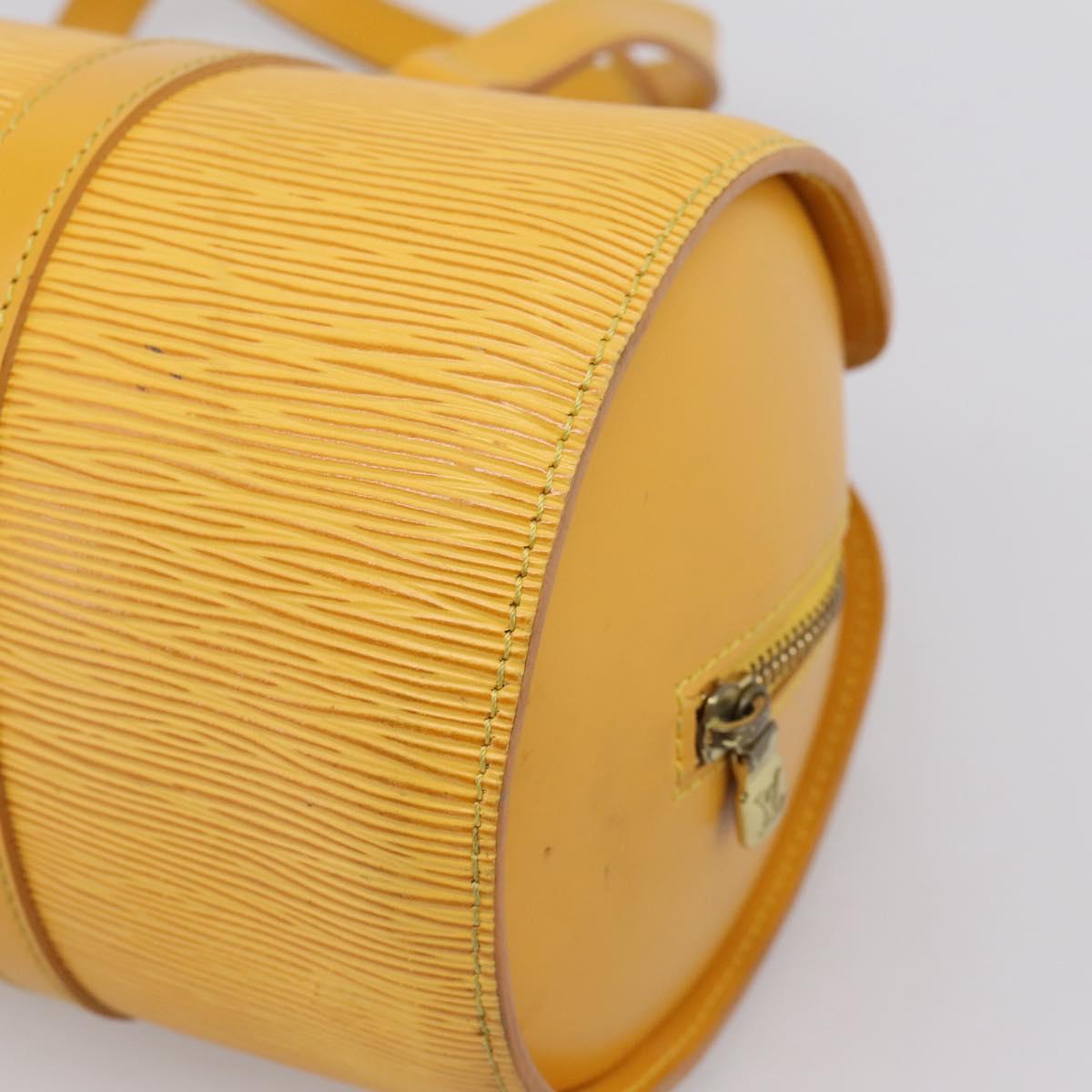 LOUIS VUITTON Epi Soufflot Hand Bag Yellow M52229 LV Auth ka5935V