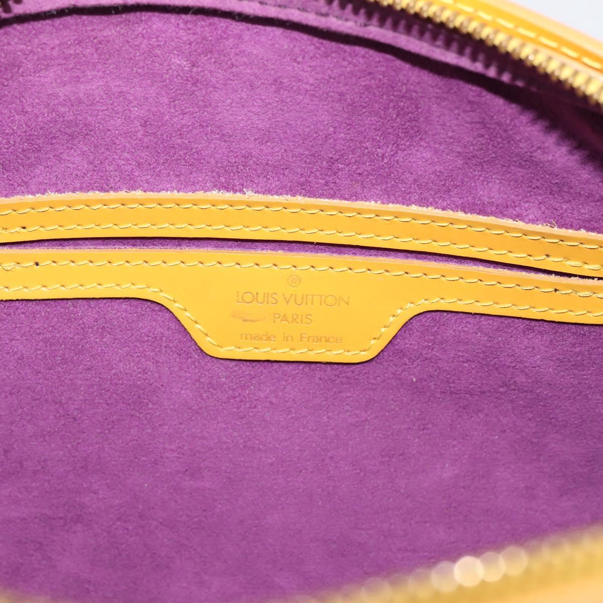 LOUIS VUITTON Epi Soufflot Hand Bag Yellow M52229 LV Auth ka5935V