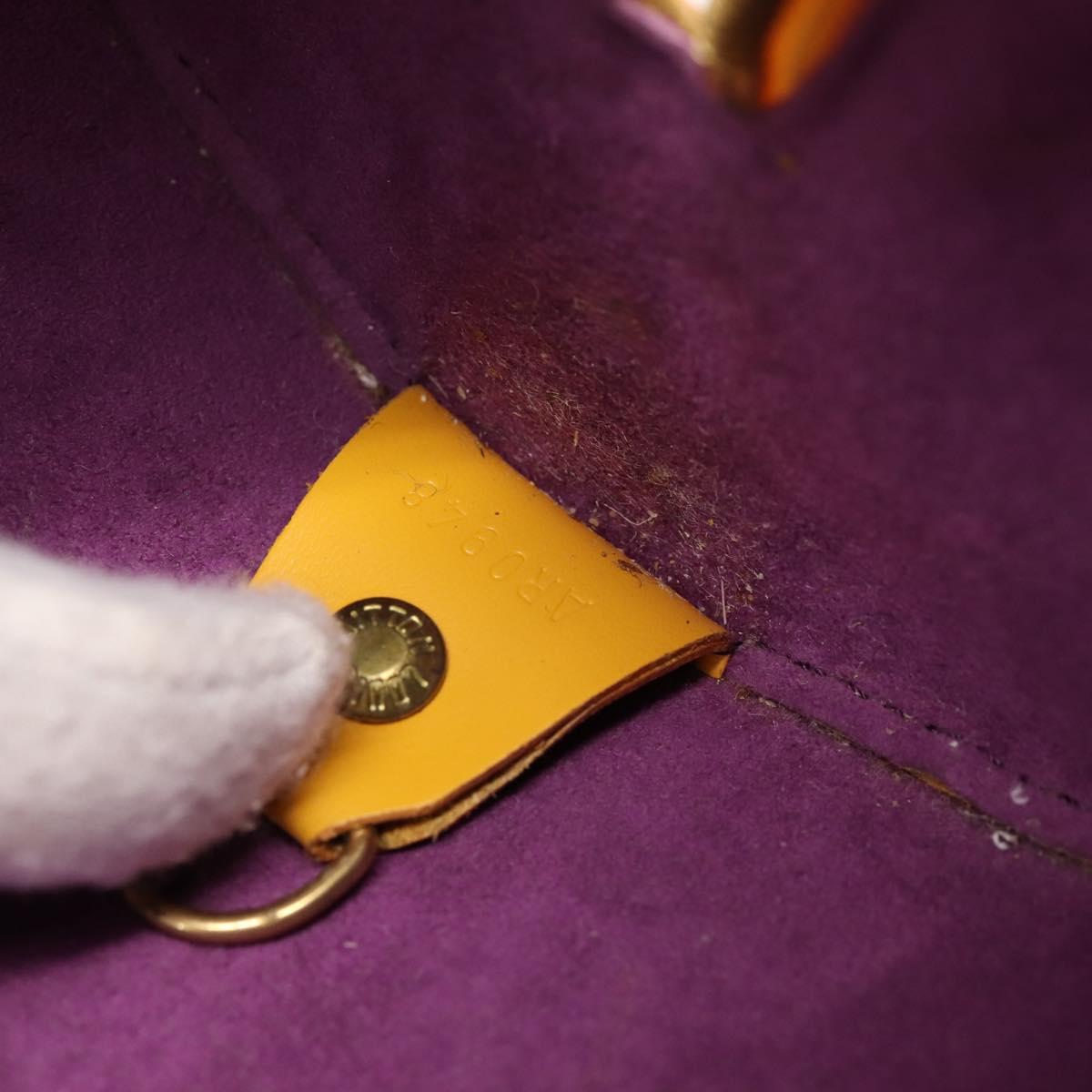 LOUIS VUITTON Epi Soufflot Hand Bag Yellow M52229 LV Auth ka5935V