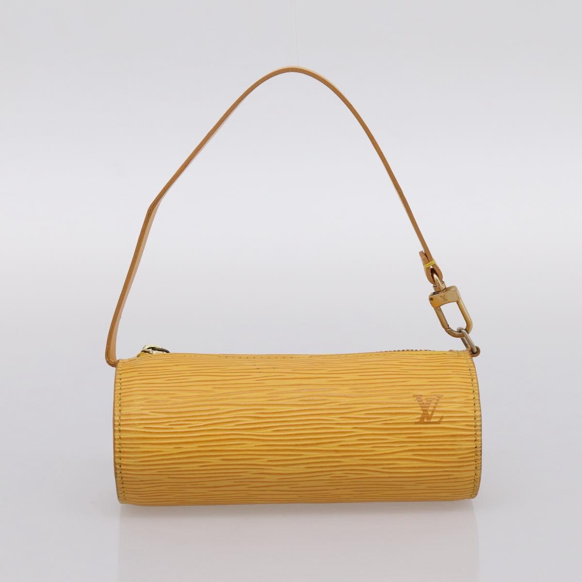 LOUIS VUITTON Epi Soufflot Hand Bag Yellow M52229 LV Auth ka5935V