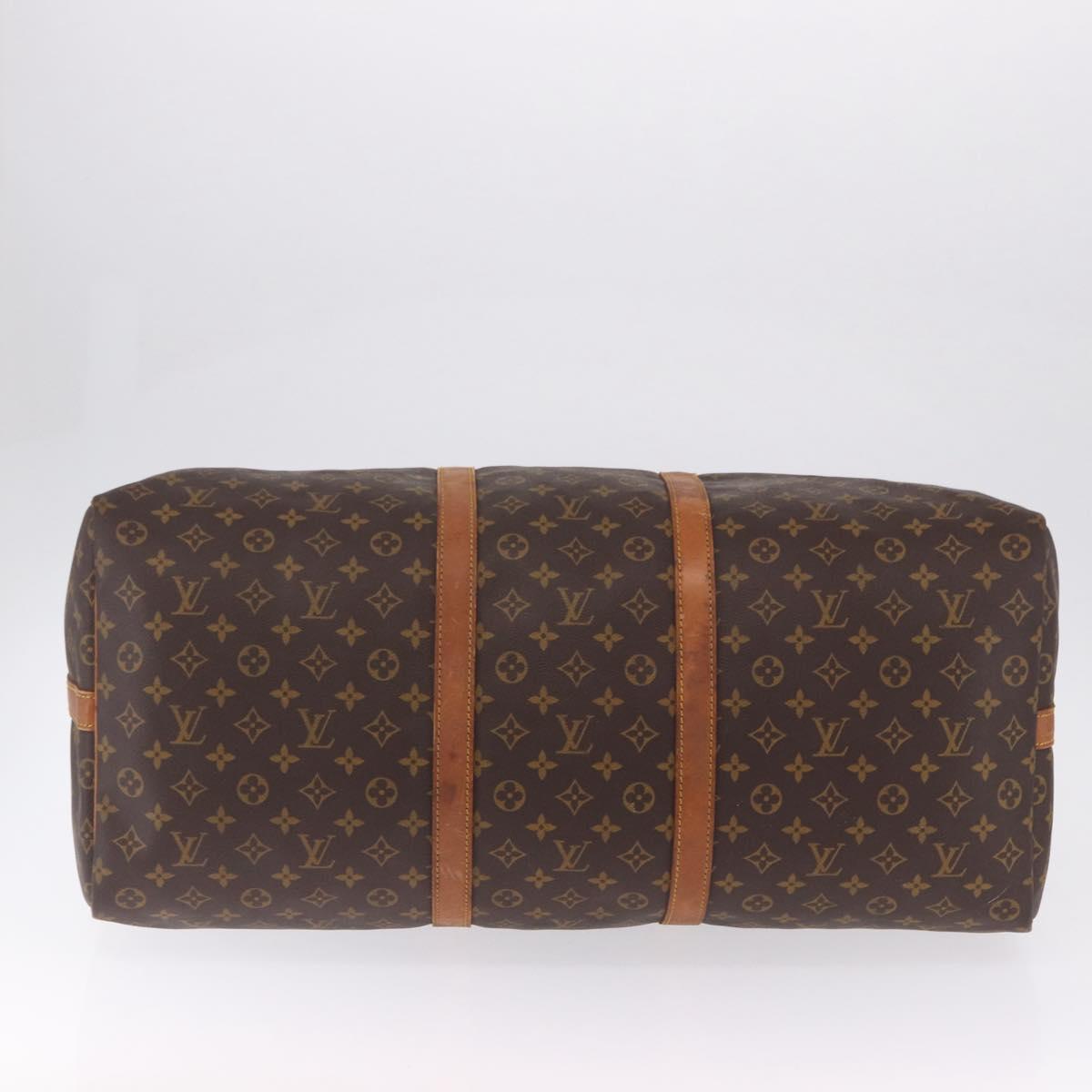 LOUIS VUITTON Monogram Keepall Bandouliere 60 Boston Bag M41412 LV Auth ka5940