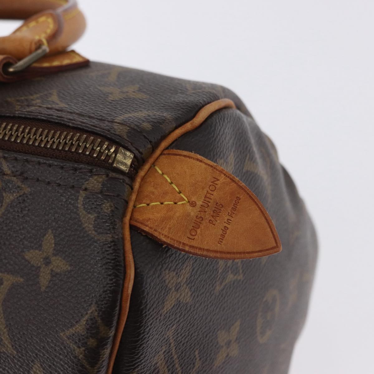 LOUIS VUITTON Monogram Speedy 25 Hand Bag M41528 LV Auth ka5943V