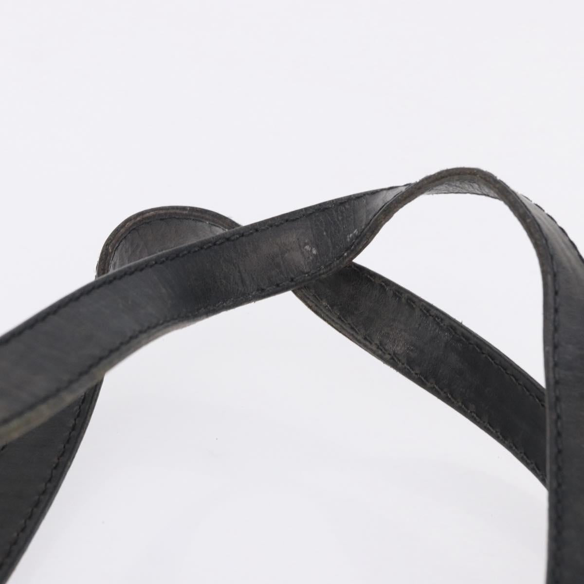 FENDI Zucchino Canvas Tote Bag Black Gold Auth ka5945