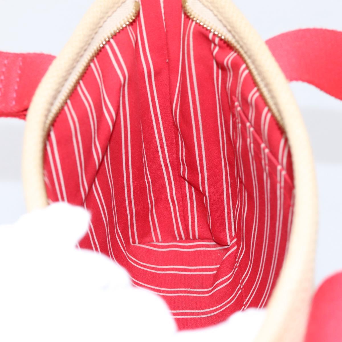 LOUIS VUITTON Antigua Cabas PM Hand Bag Red Beige M40038 LV Auth ka5953