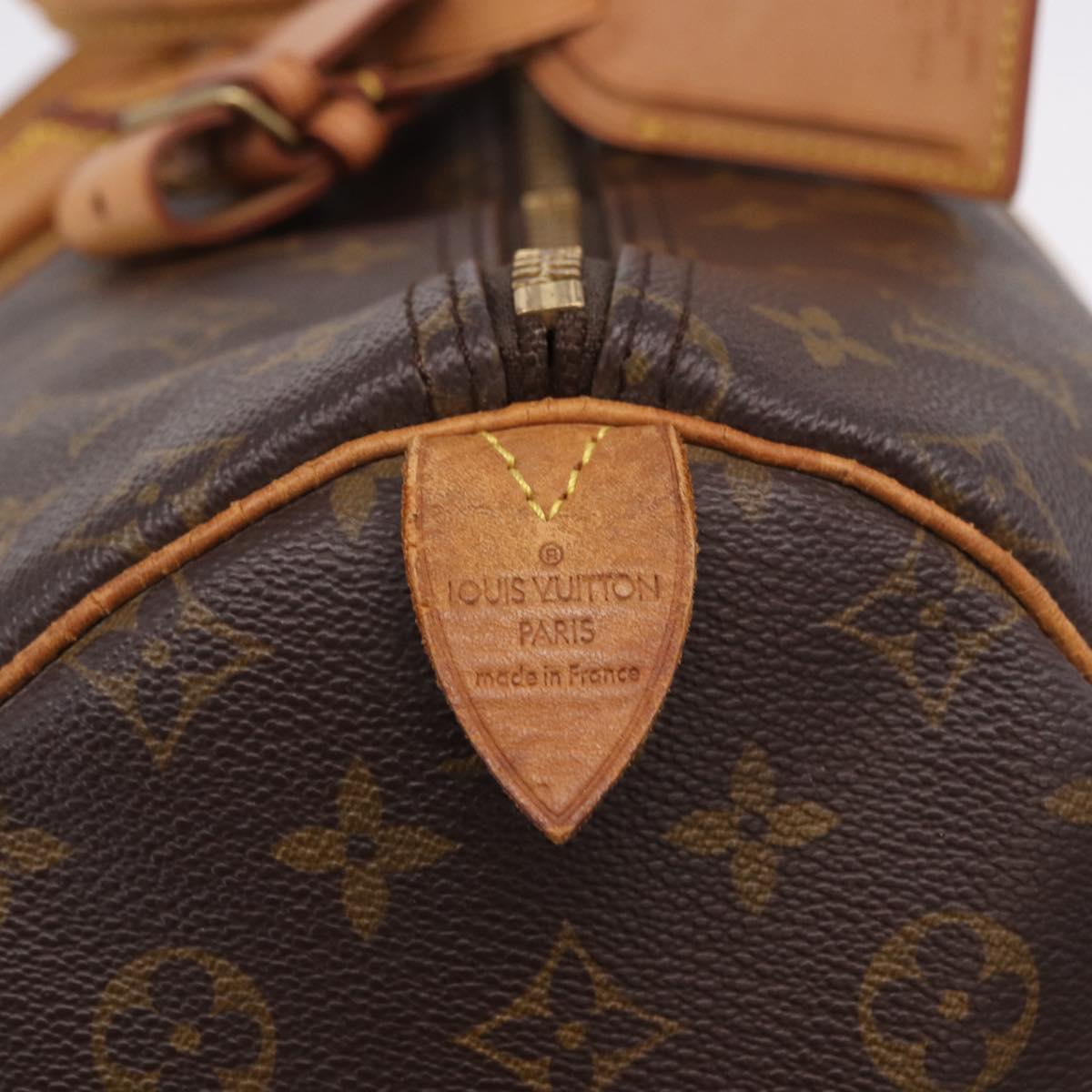 LOUIS VUITTON Monogram Keepall 55 Boston Bag M41424 LV Auth ka5967