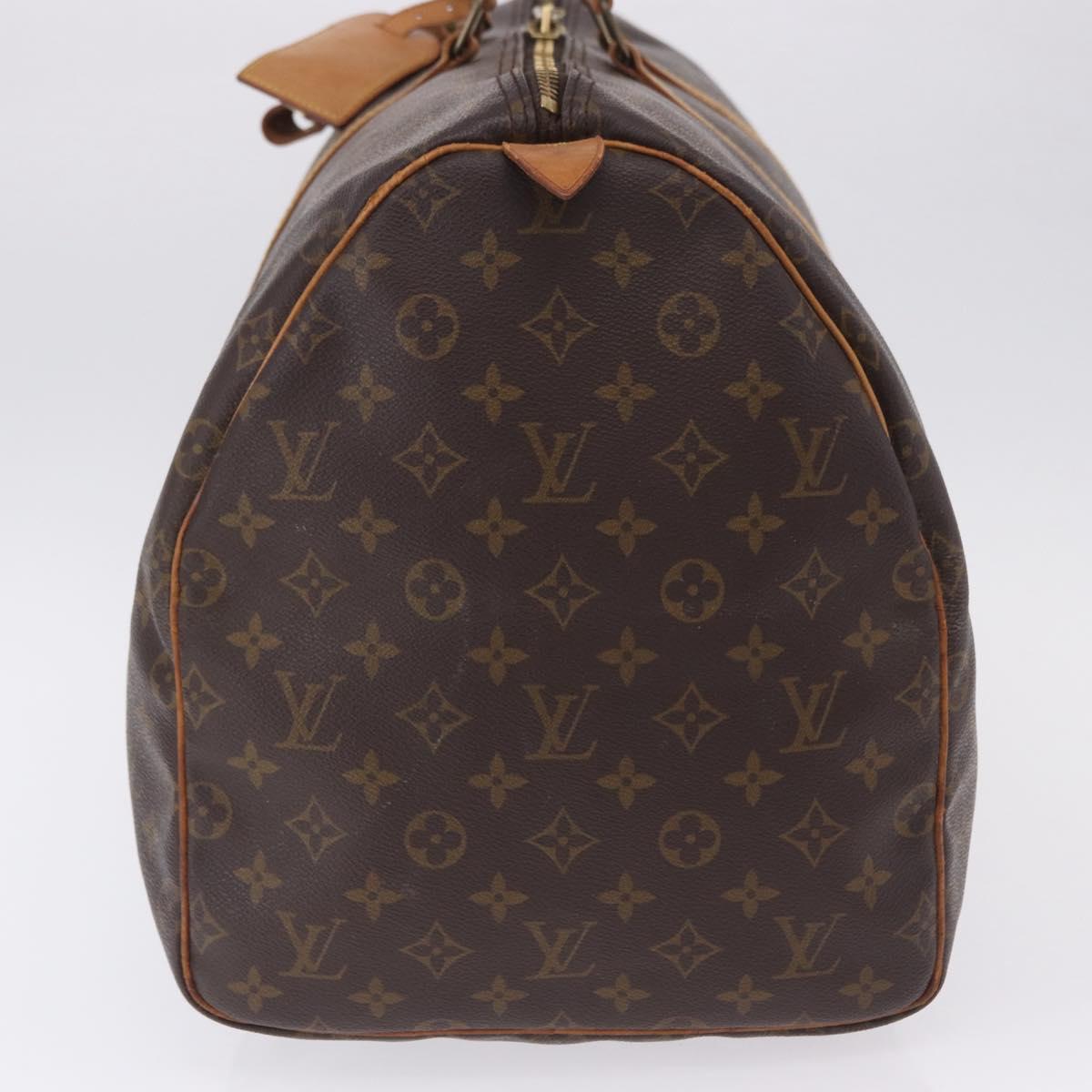 LOUIS VUITTON Monogram Keepall 55 Boston Bag M41424 LV Auth ka5967