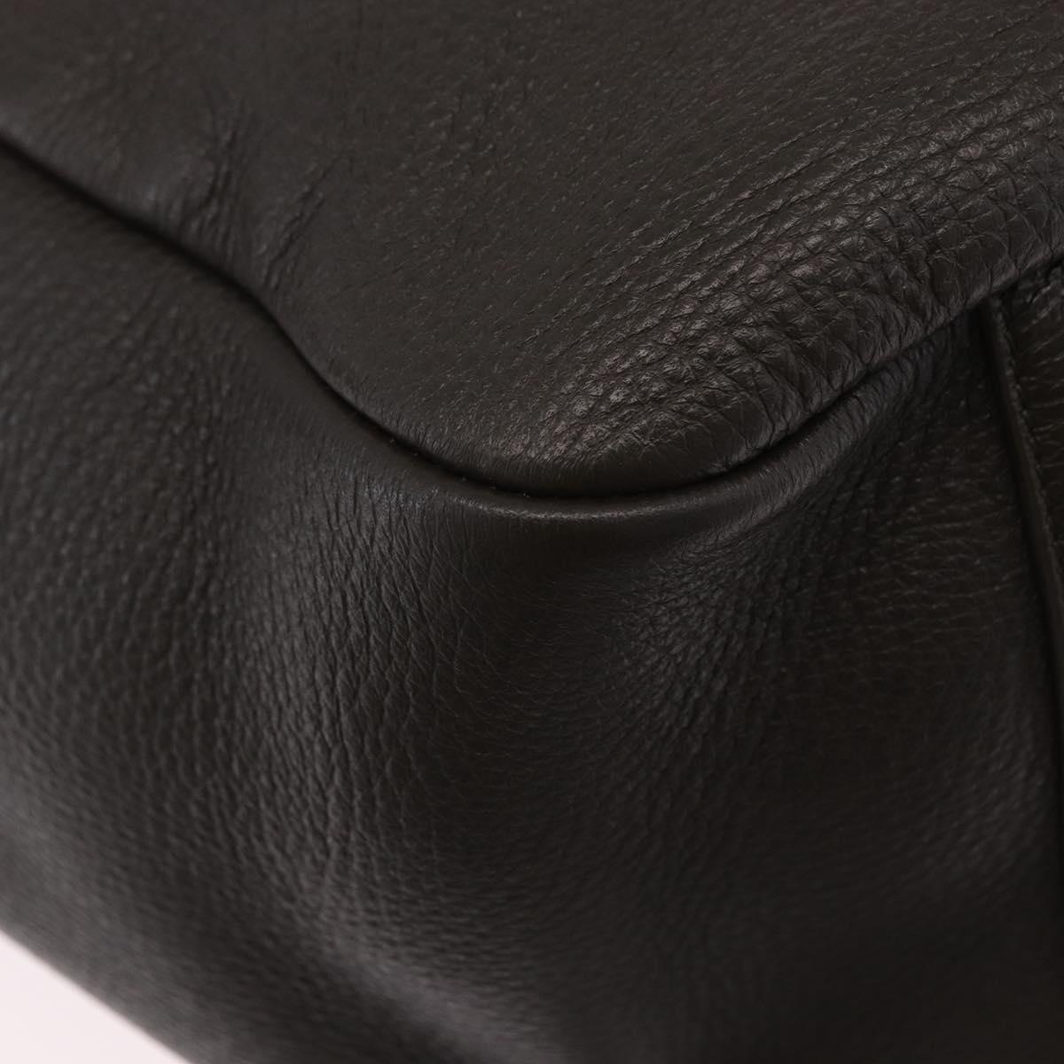SAINT LAURENT LE 5 `A 7 BEA Tote Bag Leather Khaki Gold Auth ka5971SAM