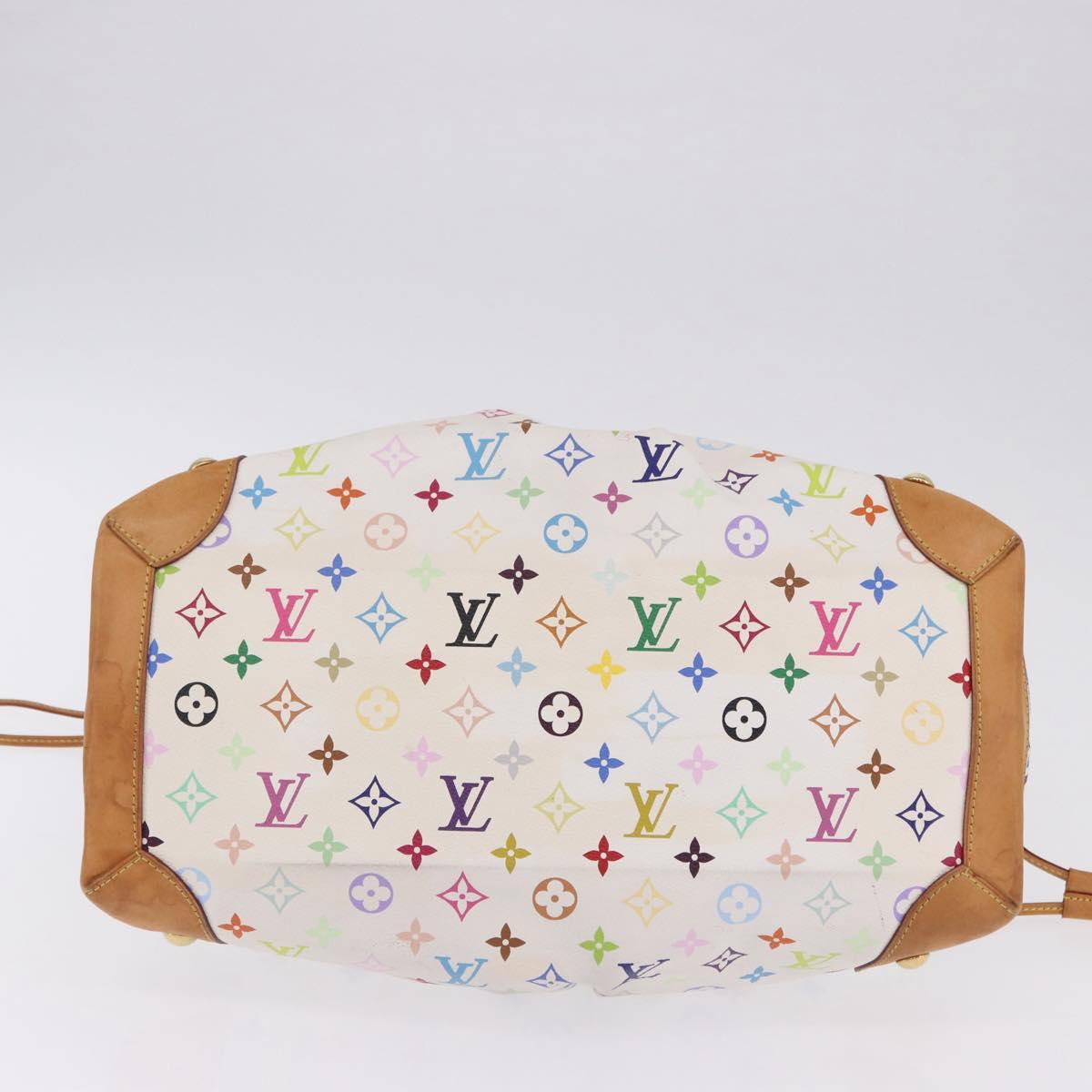 LOUIS VUITTON Monogram Multicolor Ursula Tote Bag White M40123 LV Auth ka5973V