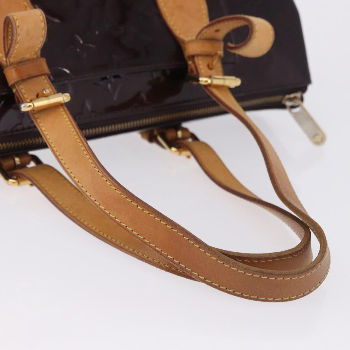 LOUIS VUITTON Monogram Vernis Rosewood Avenue Bag Amarante M93510 LV Auth ka5975
