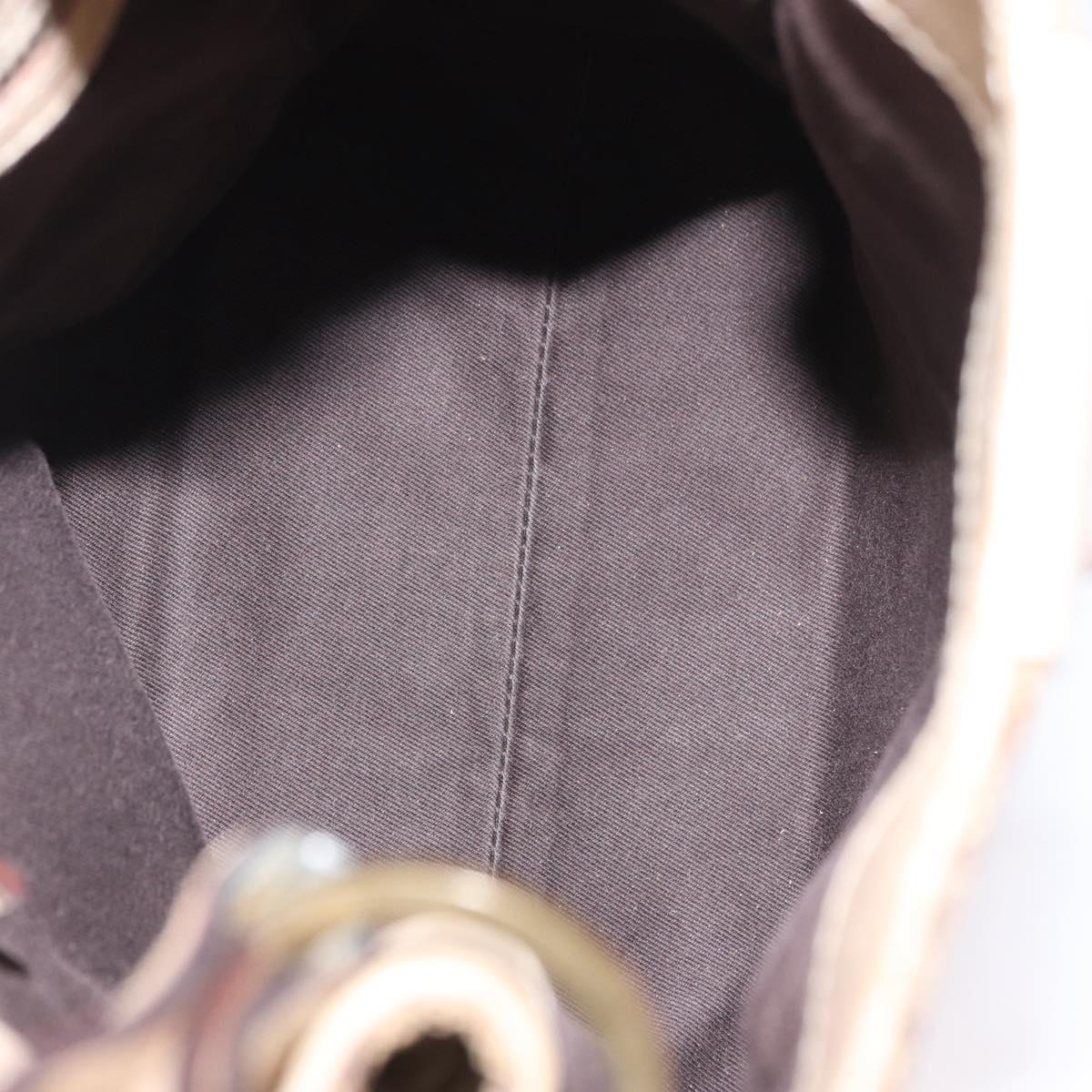 GUCCI GG Canvas Shoulder Bag Beige Gold 110292 Auth ka5987