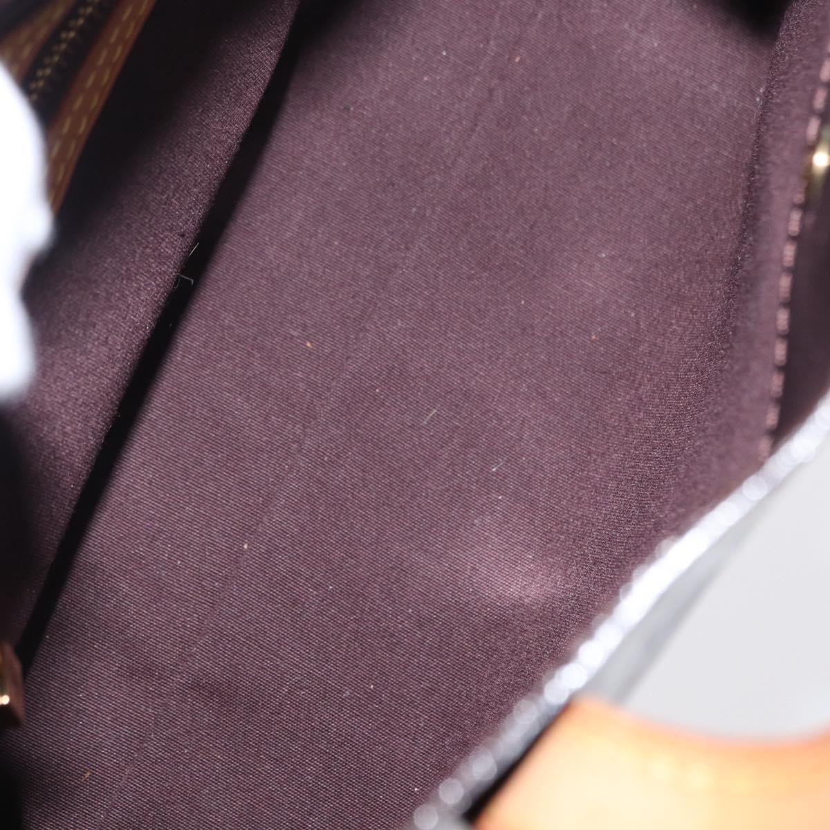 LOUIS VUITTON Monogram Vernis Reade PM Hand Bag Amarante M91993 LV Auth ka599