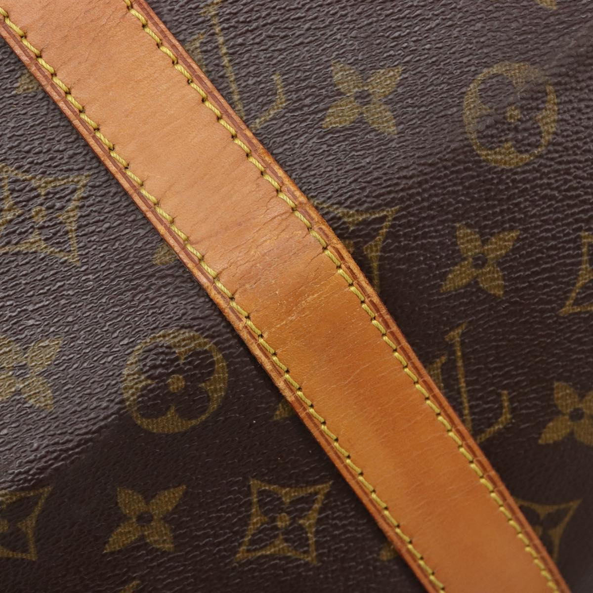 LOUIS VUITTON Monogram Keepall Bandouliere 55 Boston Bag M41414 LV Auth ka5990A